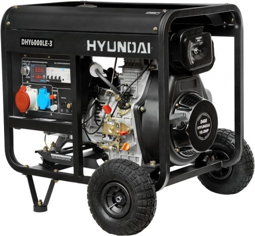 Дизель генератор Hyundai DHY 6000LE-3