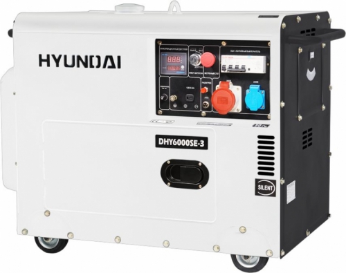 Дизель генератор Hyundai DHY 6000SE-3