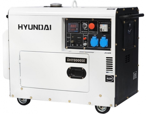 Дизель генератор Hyundai DHY 8000SE