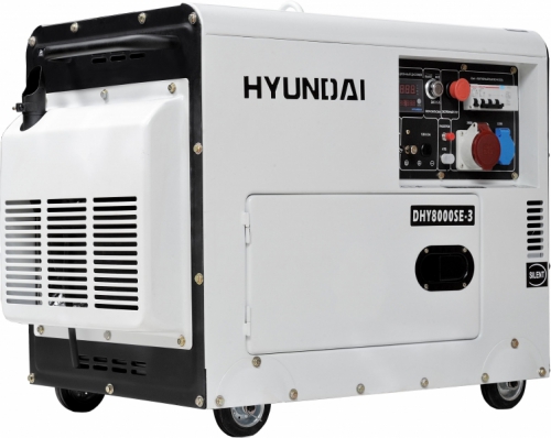 Дизель генератор Hyundai DHY 8000SE-3